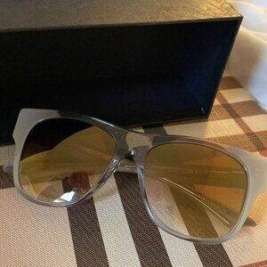 Dita Sunglasses Arrifana Crystal Grey Cream Gradient Lenses Cat Eye